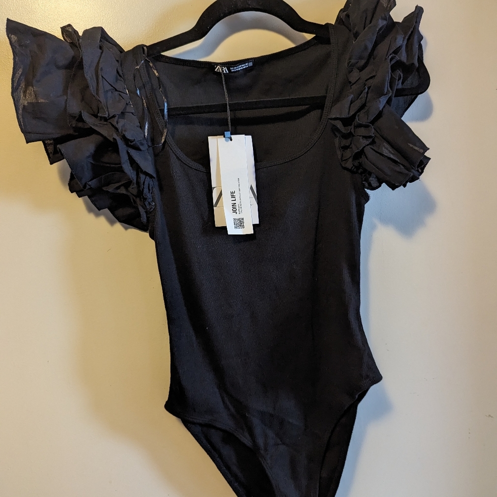 Zara black bodysuit